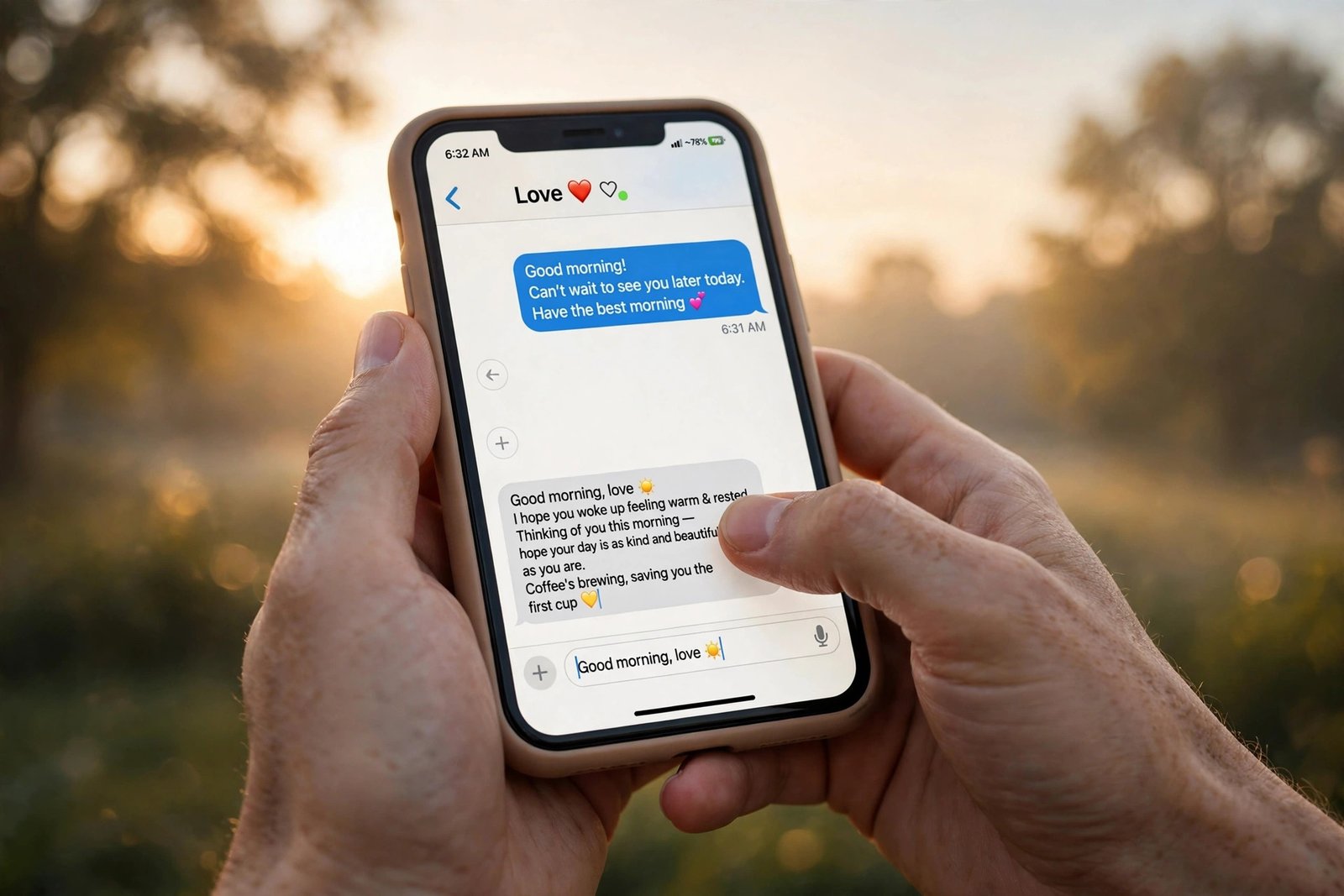 Good morning texts for him ideas for every mood